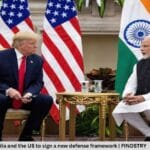 India and the US to sign a new defense framework, reports CNBC-TV18 citing a senior White House official. 9 India and the US to sign a new defense framework, reports CNBC-TV18 citing a senior White House official.